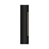 ZLINE Autograph Edition 18 in. 8.6 cu. ft. Left Hinge Column Freezer in Black Stainless Steel with Graphite Gray Interior and Champagne Bronze Accents (RCFVLZ-BS-18-CB)