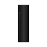 ZLINE 24 in. 12.5 cu. ft. Column Refrigerator in Black Stainless Steel with Graphite Gray Interior (RCRV-BS-24)