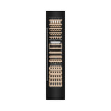 ZLINE 18 in. 9.0 cu. ft. Triple Zone 68 Bottle Right Hinge Column Wine Cooler in Black Stainless Steel (RCWVR-BS-18)