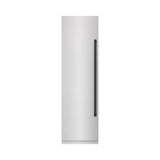 ZLINE Autograph Edition 24 in. 12.4 cu. ft. Column Freezer in Satin Stainless Steel with Graphite Gray Interior and Matte Black Accents (RCFVZ-SN-24-MB)