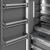 ZLINE 30 in. 16.7 cu. ft. Column Refrigerator in Satin Stainless Steel with Graphite Gray Interior (RCRV-SN-30)