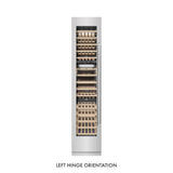 ZLINE 18 in. 9.0 cu. ft. Triple Zone 68 Bottle Left Hinge Column Wine Cooler in Satin Stainless Steel (RCWVL-SN-18)