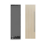 ZLINE 24 in. 12.4 cu. ft. Panel Ready Column Freezer with Graphite Gray Interior (RBCFV-24)