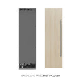ZLINE 24 in. 12.4 cu. ft. Panel Ready Column Freezer with Graphite Gray Interior (RBCFV-24)