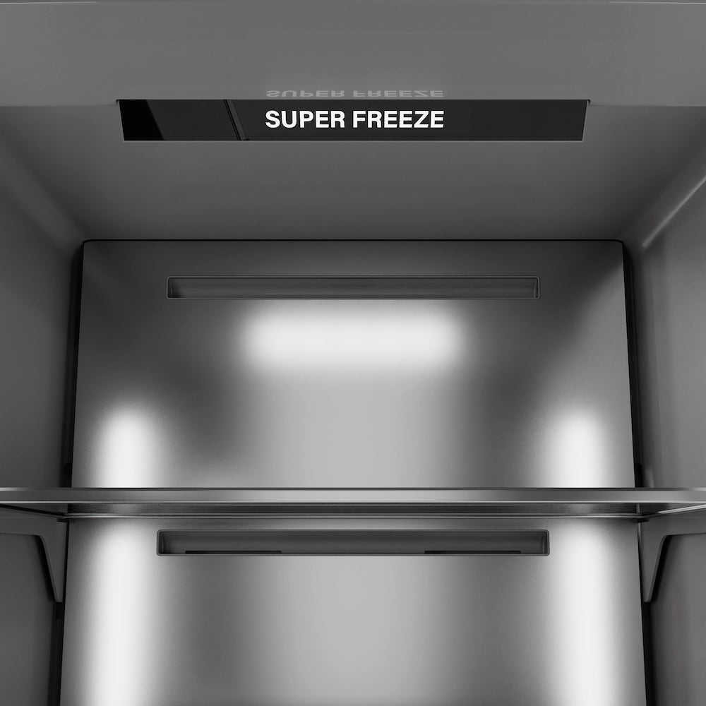 ZLINE 18 in. 8.6 cu. ft. Panel Ready Left Hinge Column Freezer with Graphite Gray Interior (RBCFVL-18)