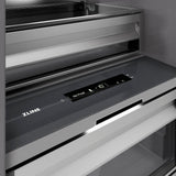 ZLINE 18 in. 8.6 cu. ft. Panel Ready Left Hinge Column Freezer with Graphite Gray Interior (RBCFVL-18)