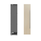 ZLINE 18 in. 8.6 cu. ft. Panel Ready Left Hinge Column Freezer with Graphite Gray Interior (RBCFVL-18)