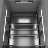 ZLINE Autograph Edition 18 in. 8.6 cu. ft. Panel Ready Left Hinge Column Freezer with Graphite Gray Interior and Matte Black Accents (RBCFVLZ-18-MB)