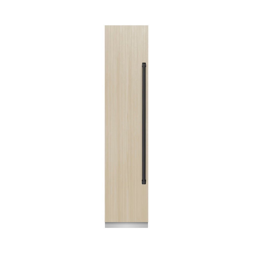 ZLINE Autograph Edition 18 in. 8.6 cu. ft. Panel Ready Left Hinge Column Freezer with Graphite Gray Interior and Matte Black Accents (RBCFVLZ-18-MB)