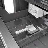ZLINE 18 in. 8.6 cu. ft. Panel Ready Right Hinge Column Freezer with Graphite Gray Interior (RBCFVR-18)