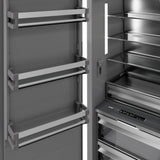 ZLINE 24 in. 12.5 cu. ft. Panel Ready Column Refrigerator with Graphite Gray Interior (RBCRV-24)