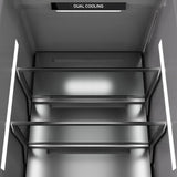 ZLINE 24 in. 12.5 cu. ft. Panel Ready Column Refrigerator with Graphite Gray Interior (RBCRV-24)