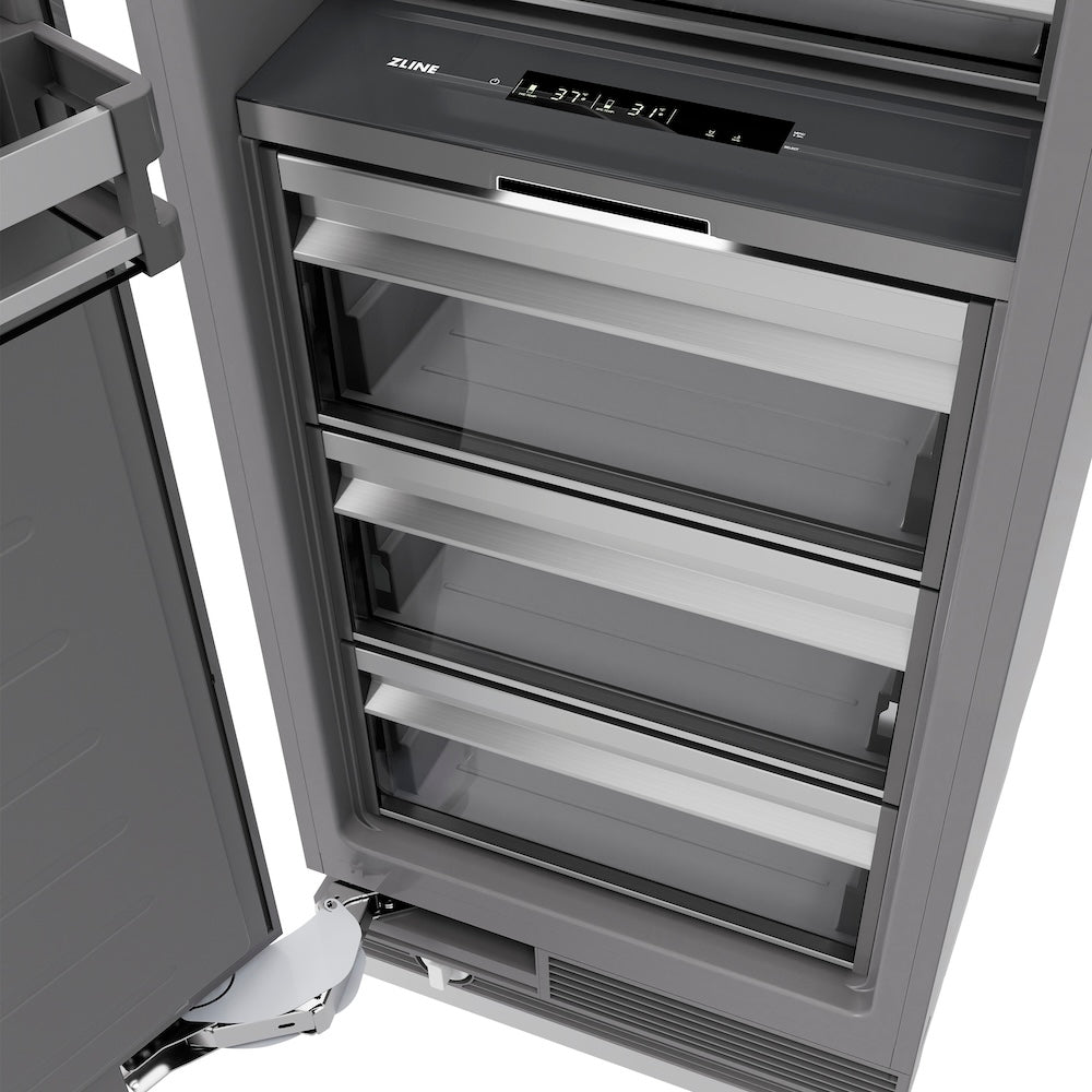 ZLINE 30 in. 16.7 cu. ft. Panel Ready Column Refrigerator with Graphite Gray Interior (RBCRV-30)