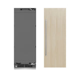 ZLINE 30 in. 16.7 cu. ft. Panel Ready Column Refrigerator with Graphite Gray Interior (RBCRV-30)