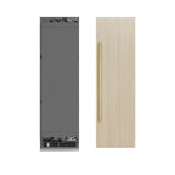 ZLINE Autograph Edition 24 in. 12.5 cu. ft. Panel Ready Column Refrigerator with Graphite Gray Interior and Polished Gold Accents (RBCRVZ-24-G)