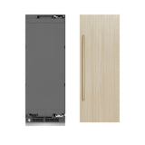 ZLINE Autograph Edition 30 in. 16.7 cu. ft. Panel Ready Column Refrigerator with Graphite Gray Interior and Polished Gold Accents (RBCRVZ-30-G)