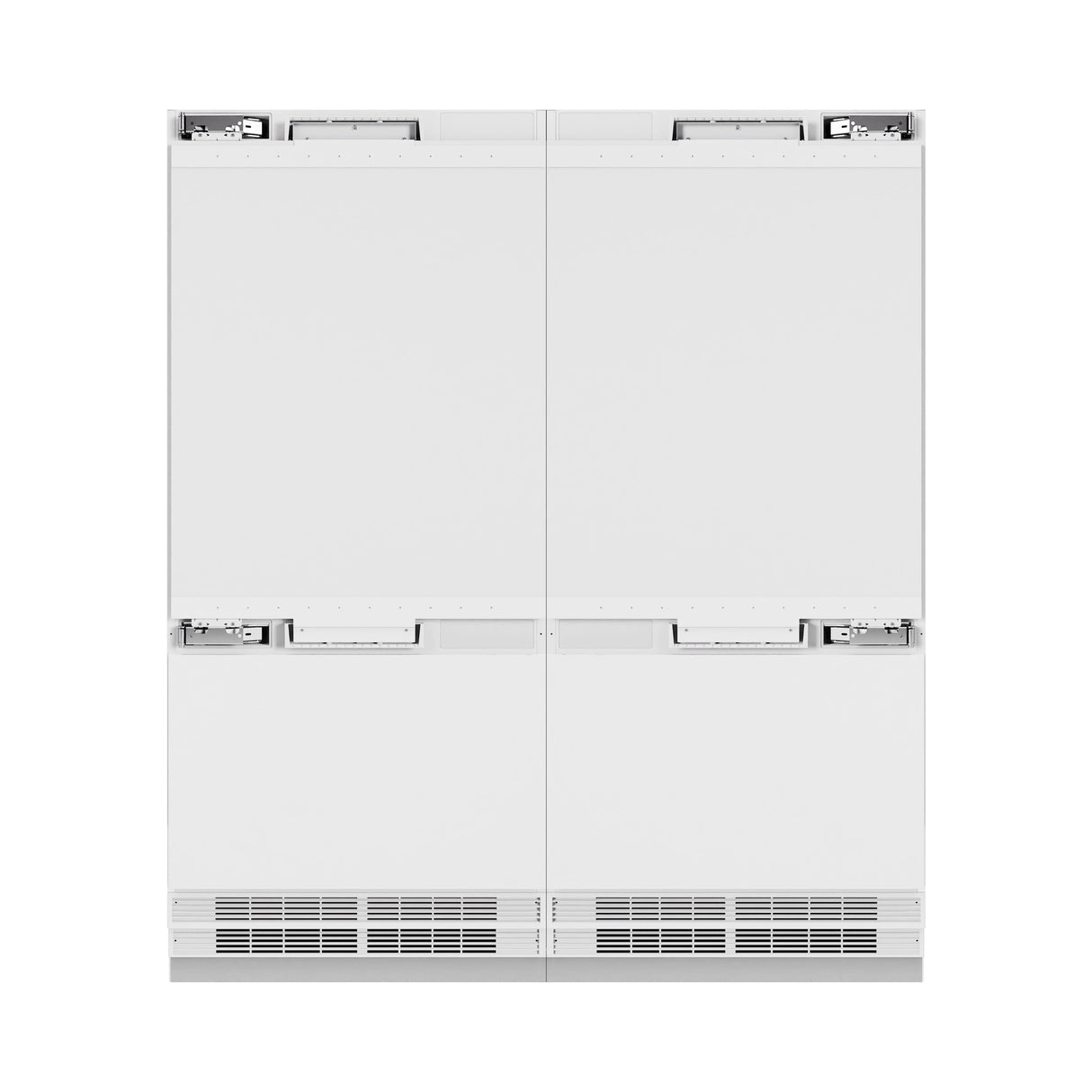 ZLINE 72 in. 39.6 cu. ft. Panel Ready French Door Built-In Bottom Freezer Refrigerator with Water Dispensers and Ice Makers (RBIT-72)