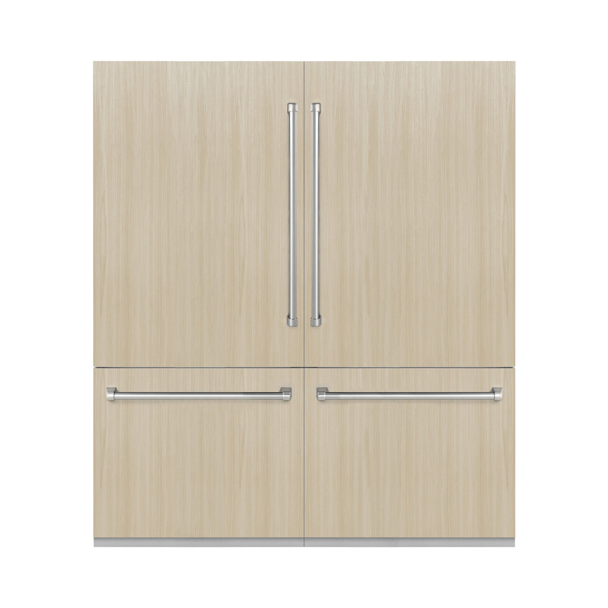 ZLINE 72 in. 39.6 cu. ft. Panel Ready French Door Built-In Bottom Freezer Refrigerator with Water Dispensers and Ice Makers (RBIT-72)