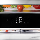 ZLINE Autograph Edition 36 in. 19.8 cu. ft. Panel Ready Built-In Bottom Freezer Refrigerator with Water Dispenser and Ice Maker with Champagne Bronze Accents (RBITZ-36-CB)