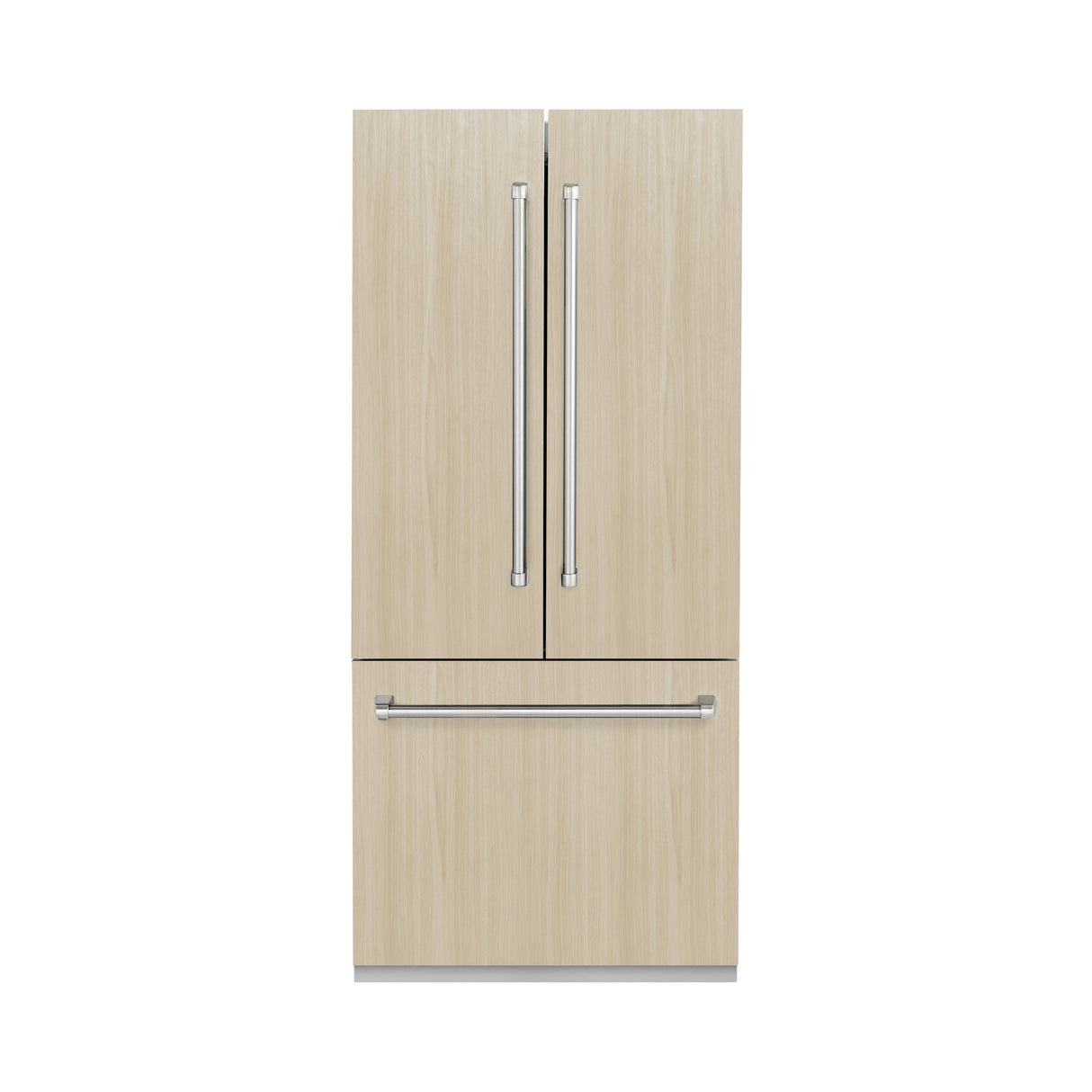 ZLINE 36 in. 19.6 cu. ft. Panel Ready French Door Built-In Bottom Freezer Refrigerator with Water Dispenser and Ice Maker (RBIV-36)