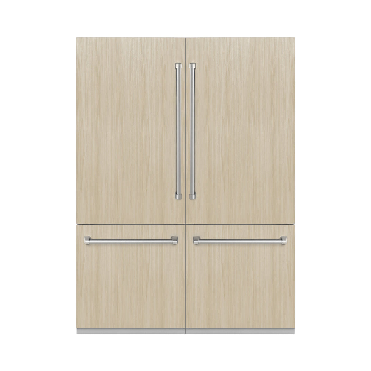ZLINE 60 in. 32.2 cu. ft. Panel Ready French Door Built-In Bottom Freezer Refrigerator with Water Dispensers and Ice Makers (RBIV-60)