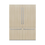 ZLINE 60 in. 32.2 cu. ft. Panel Ready French Door Built-In Bottom Freezer Refrigerator with Water Dispensers and Ice Makers (RBIV-60)