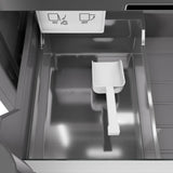 ZLINE 24 in. 12.4 cu. ft. Column Freezer in Stainless Steel with Graphite Gray Interior (RCFV-304-24)