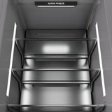ZLINE 24 in. 12.4 cu. ft. Column Freezer in Stainless Steel with Graphite Gray Interior (RCFV-304-24)