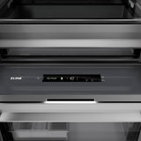 ZLINE 24 in. 12.4 cu. ft. Column Freezer in Stainless Steel with Graphite Gray Interior (RCFV-304-24)
