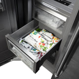 ZLINE 18 in. 8.6 cu. ft. Left Hinge Column Freezer in Stainless Steel with Graphite Gray Interior (RCFVL-304-18)