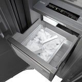 ZLINE 18 in. 8.6 cu. ft. Left Hinge Column Freezer in Stainless Steel with Graphite Gray Interior (RCFVL-304-18)