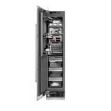 ZLINE 18 in. 8.6 cu. ft. Left Hinge Column Freezer in Stainless Steel with Graphite Gray Interior (RCFVL-304-18)