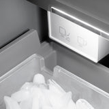 ZLINE Autograph Edition 24 in. 12.4 cu. ft. Column Freezer in Stainless Steel with Graphite Gray Interior and Polished Gold Accents (RCFVZ-304-24-G)