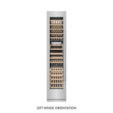 ZLINE 18 in. 9.0 cu. ft. Triple Zone 68 Bottle Left Hinge Column Wine Cooler in Stainless Steel (RCWVL-304-18)