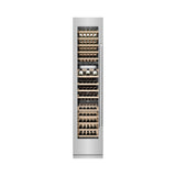 ZLINE 18 in. 9.0 cu. ft. Triple Zone 68 Bottle Left Hinge Column Wine Cooler in Stainless Steel (RCWVL-304-18)