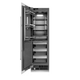 ZLINE 24 in. 12.4 cu. ft. Column Freezer in White Matte with Graphite Gray Interior (RCFV-WM-24)