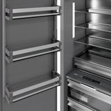 ZLINE 18 in. 8.6 cu. ft. Left Hinge Column Freezer in White Matte with Graphite Gray Interior (RCFVL-WM-18)