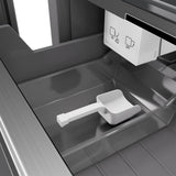 ZLINE 18 in. 8.6 cu. ft. Left Hinge Column Freezer in White Matte with Graphite Gray Interior (RCFVL-WM-18)