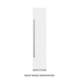 ZLINE 18 in. 8.6 cu. ft. Right Hinge Column Freezer in White Matte with Graphite Gray Interior (RCFVR-WM-18)