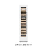 ZLINE 18 in. 9.0 cu. ft. Triple Zone 68 Bottle Left Hinge Column Wine Cooler in White Matte (RCWVL-WM-18)