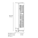 ZLINE 18 in. 9.0 cu. ft. Triple Zone 68 Bottle Right Hinge Column Wine Cooler in White Matte (RCWVR-WM-18)