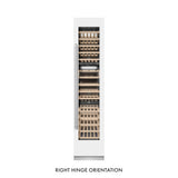 ZLINE 18 in. 9.0 cu. ft. Triple Zone 68 Bottle Right Hinge Column Wine Cooler in White Matte (RCWVR-WM-18)
