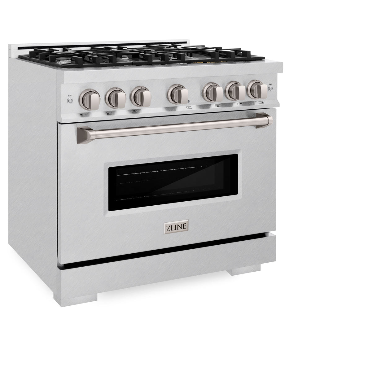ZLINE 36 in. 5.2 cu. ft. Classic Gas Range with 6 Burner Cooktop and Convection Gas Oven in Satin Stainless Steel (CGRS-36)