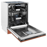 ZLINE 24" Tallac Series 3rd Rack Tall Tub Dishwasher in Copper with Stainless Steel Tub, 51dBa (DWV-C-24)