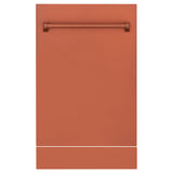 ZLINE 18" Tallac Dishwasher Panel in Copper with Traditional Handle (DPV-C-18)
