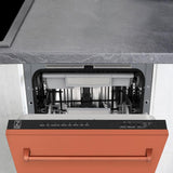 ZLINE 18 in. Tallac Series 3rd Rack Top Control Built-In Dishwasher in Copper with Stainless Steel Tub, 51dBa (DWV-C-18)