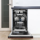 ZLINE 18 in. Tallac Series 3rd Rack Top Control Built-In Dishwasher in Hand Hammered Copper with Stainless Steel Tub, 51dBa (DWV-HH-18)