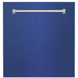 ZLINE 24" Monument Dishwasher Panel in Blue Matte with Traditional Handle (DPMT-BM-24)