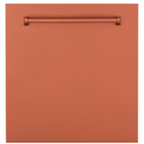 ZLINE 24" Monument Dishwasher Panel in Copper with Traditional Handle (DPMT-C-24)