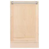 ZLINE 18" Tallac Dishwasher Panel in Unfinished Wood with Traditional Handle (DPV-UF-18)